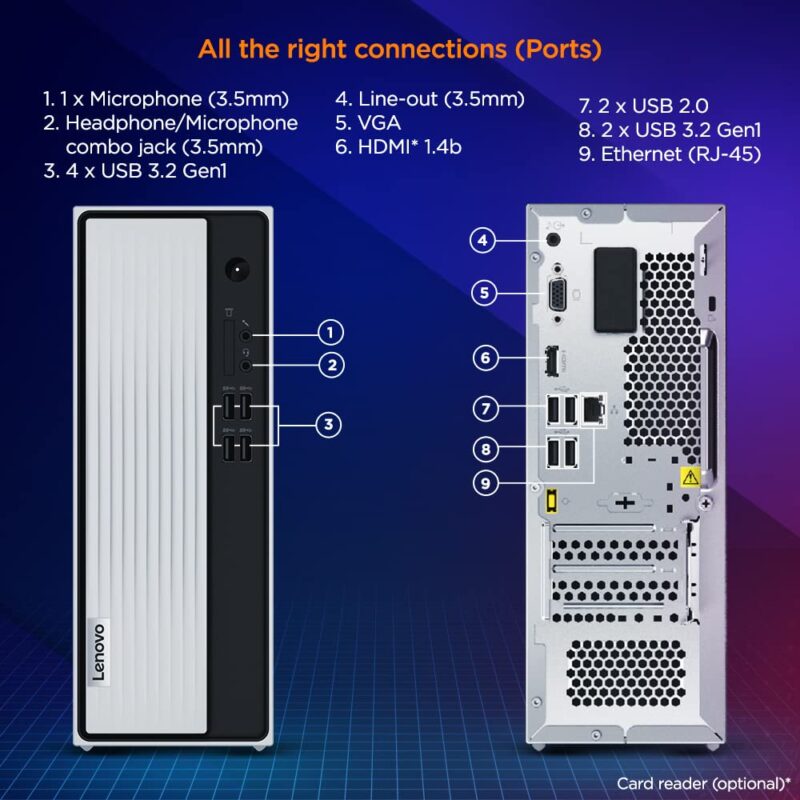 LENOVO Lenovo IdeaCentre 3 Desktop Desktop - 90MV00MLIN - Image 2