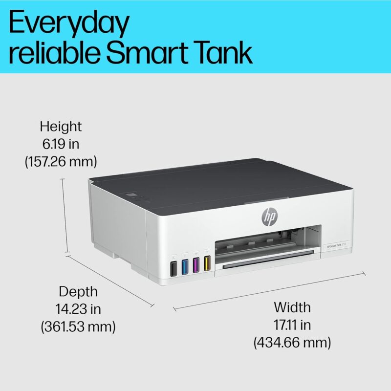 HP Inkjet Printer - HP Smart Tank 210 All-in-One Printer - Image 3